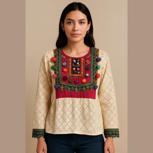 Vintage homemade size small top